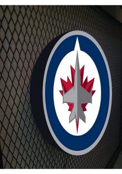 Winnipeg Jets Logo Led Leuchtschild Wandleuchte! (rund)
